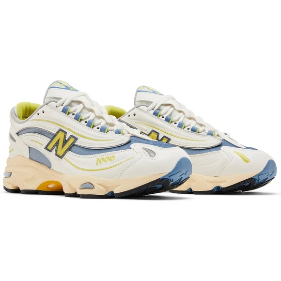 New Balance 1000‎ Mens Size 7.5 Womens 9 Running Shoes White Blue Yellow M1000CA main image 5